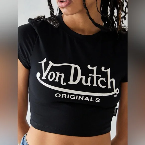 VON DUTCH NWT ORIGINAL LOGO BABY TEE - Picture 2 of 4